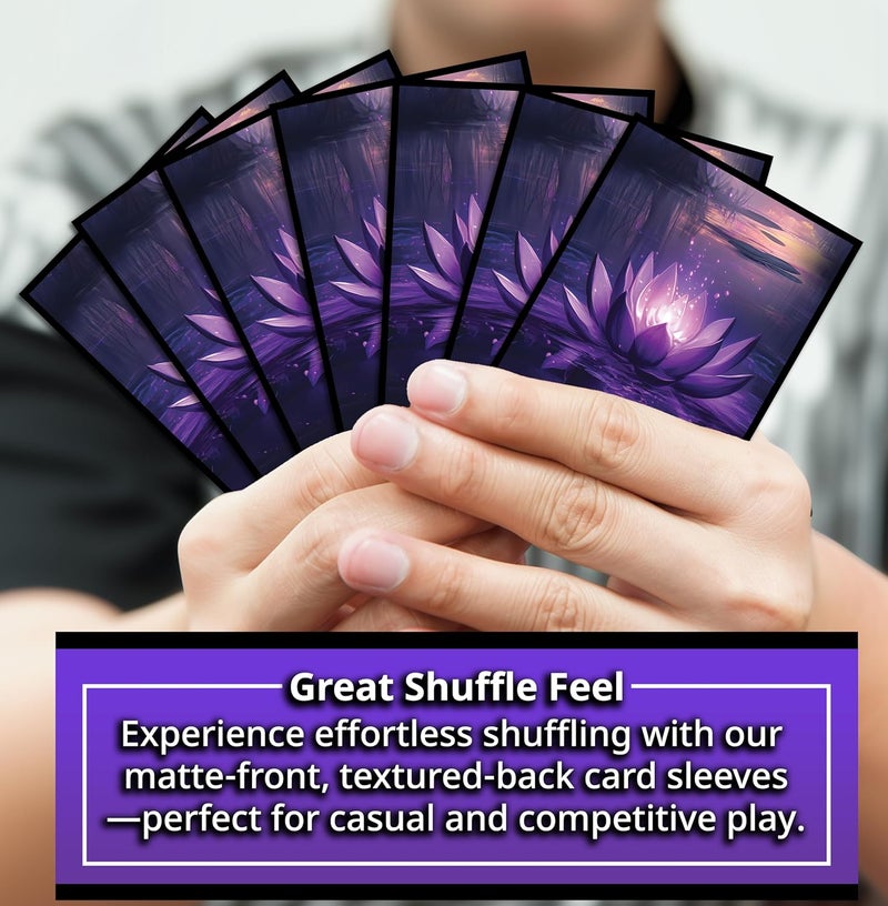 Digital Sorcery Studio Card Sleeves – Perfect Fit for TCG, MTG, Giada Font of Hope & Angel Commander Decks - Premium Standard Card Sleeves for Magic The Gathering (Forbidden Lotus) - Image 3